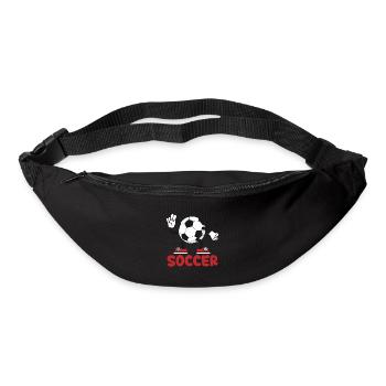 Fußball Fußballer Fan WM - Gürteltasche - Schwarz - Vorne