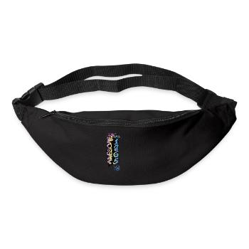 Génial depuis 1965 Motif de graffiti - Sac banane - noir - Devant