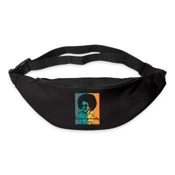 Unapologetisch Schwarzer Afro Afroamerikanischer - Gürteltasche - Schwarz - Vorne