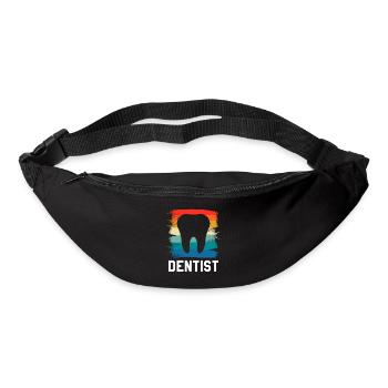 Retro Vintage Classic Dentist Dentistry - Bum bag - black - Front