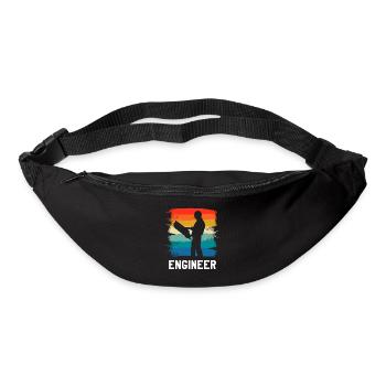 Retro Vintage Classic Engineer Engineering - Gürteltasche - Schwarz - Vorne