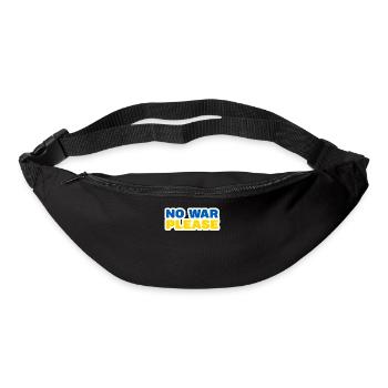 Stand with Ukraine Peace No War - Gürteltasche - Schwarz - Vorne