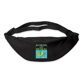 Lustiges Marathon Läufer Laufen Cross Country - Gürteltasche - Schwarz - Vorne
