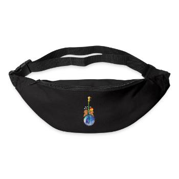 Chemises Banjo Pour Hommes Bluegrass Appalachia Folk - Sac banane - noir - Devant