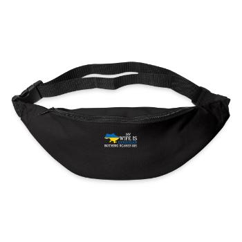 Rien ne me fait peur épouse ukrainienne Ukraine - Sac banane - noir - Devant