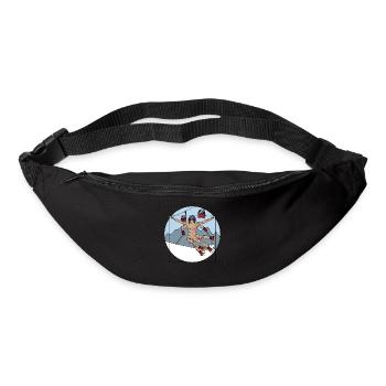 Alpin Sports d'hiver Ski Montagne Alpes Piste de - Sac banane - noir - Devant