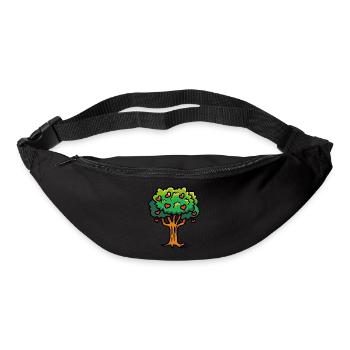 Baumherzen Farben - Gürteltasche - Schwarz - Vorne
