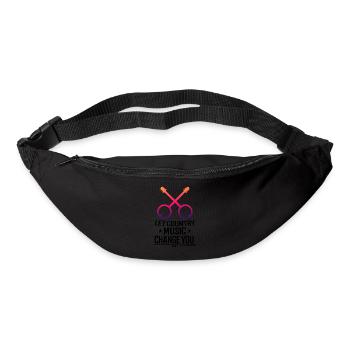 Musique country Banjo Guitare Musicien - Sac banane - noir - Devant