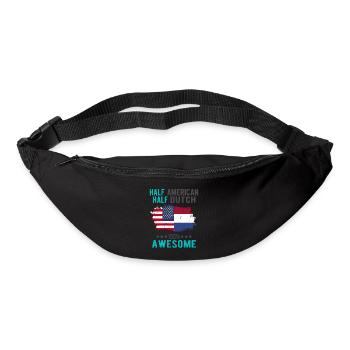 Half American Half Dutch - Bum bag - black - Front