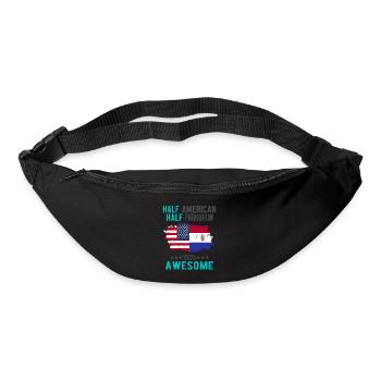 Moitié américain moitié paraguayen - Sac banane - noir - Devant