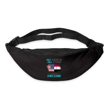 Moitié américain moitié syrien - Sac banane - noir - Devant