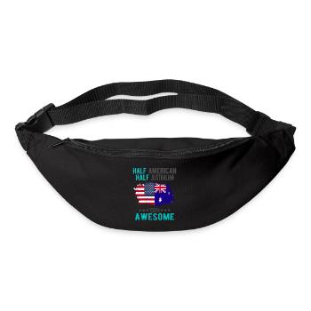 Halb Amerikaner Halb Australier - Gürteltasche - Schwarz - Vorne