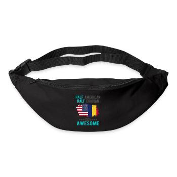 Half American, half Chader - Bum bag - black - Front