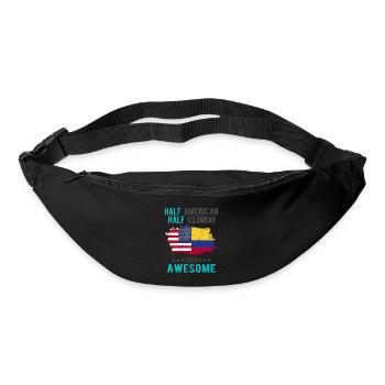 Halb Amerikaner Halb Kolumbianer - Gürteltasche - Schwarz - Vorne