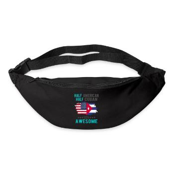 Moitié américain moitié cubain - Sac banane - noir - Devant