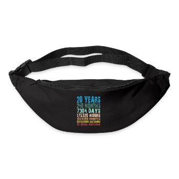 20 YEARS OF BEING AWESOME - Bum bag - black - Front