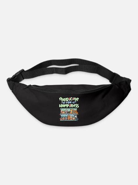 Ma pilule Happy Medicine Every Day - Sac banane - noir