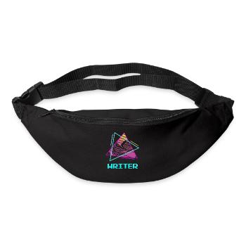 Retro Vintage Writer Professor Book Writing - Bum bag - black - Front