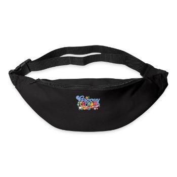 Groovy stepmother garden plant flowers - Bum bag - black - Front