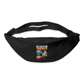 How To Be A Triathlete Triathlon Swim Cycle Run - Bum bag - black - Front