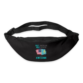 Half American Half Kazakh - Bum bag - black - Front