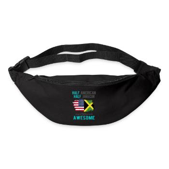 Half American Half Jamaican - Bum bag - black - Front