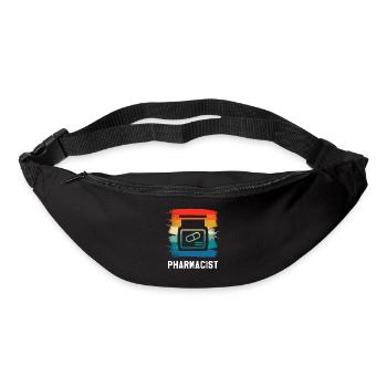 Pharmacie Pharmacien Rétro Vintage - Sac banane - noir - Devant