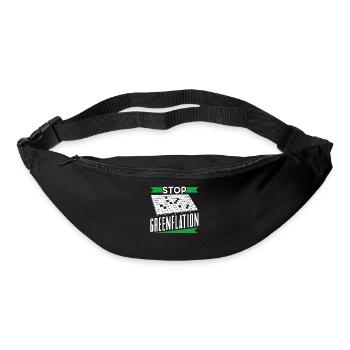 Greenflation Stop Green Inflation Energy - Bum bag - black - Front
