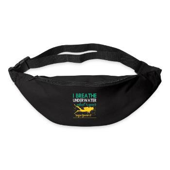 Sporttauchen Geschenk Unterwasser Sporttaucher - Gürteltasche - Schwarz - Vorne