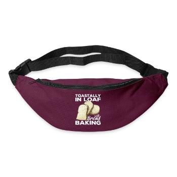 Funny bread baker - Bum bag - burgundy - Front