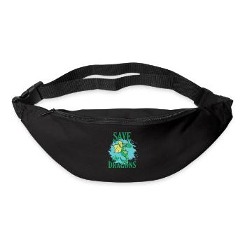 Sauvez les dragons Dragon Animal Dragon Créatures mythiques - Sac banane - noir - Devant