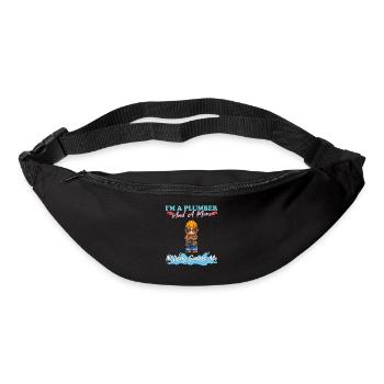 I'm A Plumber And A Mom Nothing Scares Me - Gürteltasche - Schwarz - Vorne