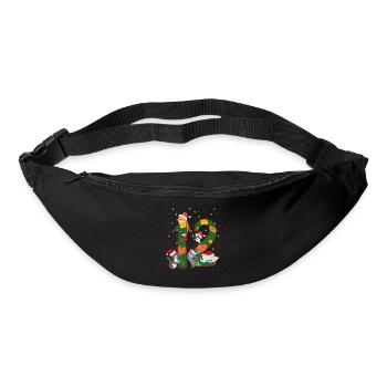 12 ans Enfants cadeau de Noël mignon - Sac banane - noir - Devant