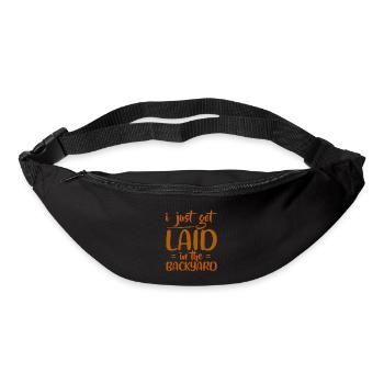 I Just Got Laid In The Backyard 4 - Bum bag - black - Front