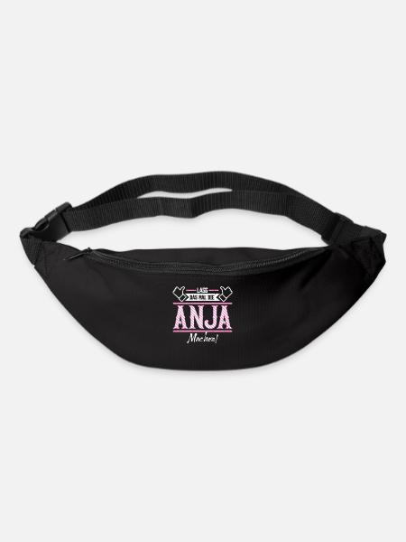 Anja Geschenkidee Geschenk Geburtstag - Gürteltasche - Schwarz