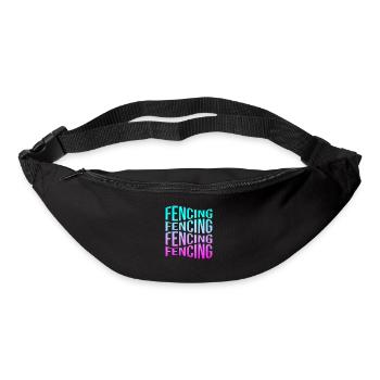 Fechten - Gürteltasche - Schwarz - Vorne