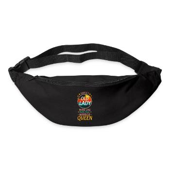 Douce vieille dame plus comme un guerrier éprouvé au combat - Sac banane - noir - Devant