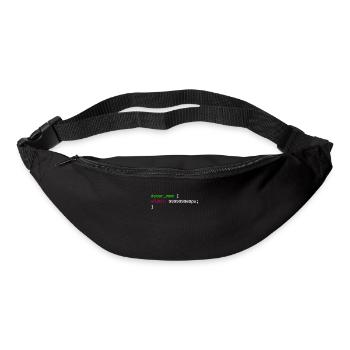 Web and CSS Programmer Developer Coding Code - Bum bag - black - Front