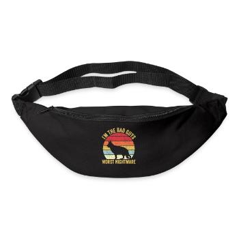 Polizist Polizeihund Vintage - Gürteltasche - Schwarz - Vorne