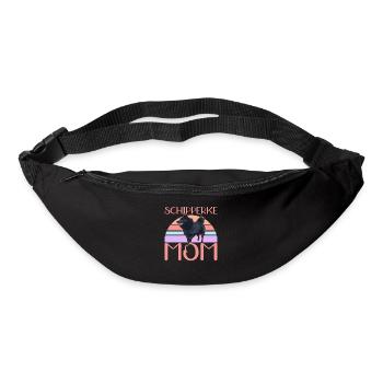 Schipperke Mom Hundehalter Hundebesitzer Geschenk - Gürteltasche - Schwarz - Vorne