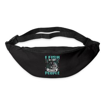 I fish so I don't have funny - Bum bag - black - Front