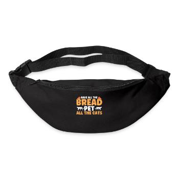 Bread Baking Gift Bakery Quote Baker - Bum bag - black - Front