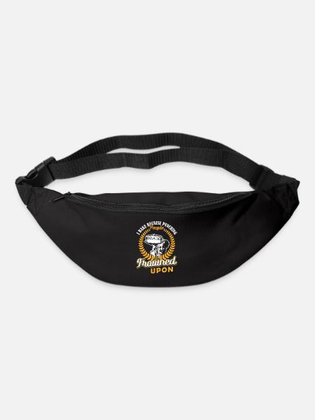 Je fais de la pâtisserie parce que les gens froncent les sourcils froncés Backen - Sac banane - noir