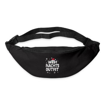 Weihnachts-Outfit Partnerlook Weihnachten Familie - Gürteltasche - Schwarz - Vorne