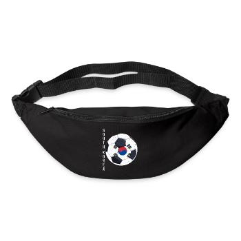 South Korea Soccer Ball South Korean Flag - Bum bag - black - Front