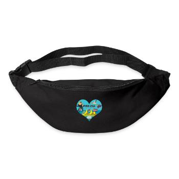Pura Vida Heart Costa Rica Symbols South America - Bum bag - black - Front