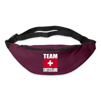 Team Schweiz Fußball - Gürteltasche - Burgunderrot - Vorne
