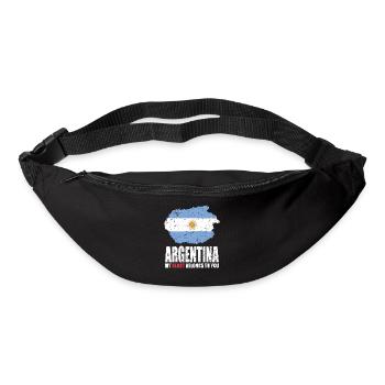 ARGENTINIEN Fahne - Gürteltasche - Schwarz - Vorne