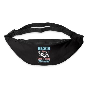 Les cheveux de plage ne se soucient pas de la sirène - Sac banane - noir - Devant