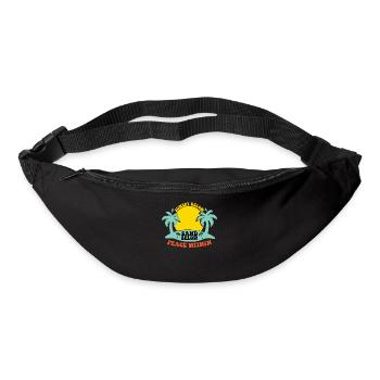 Coucher de soleil sur le sable Paix intérieure - Sac banane - noir - Devant